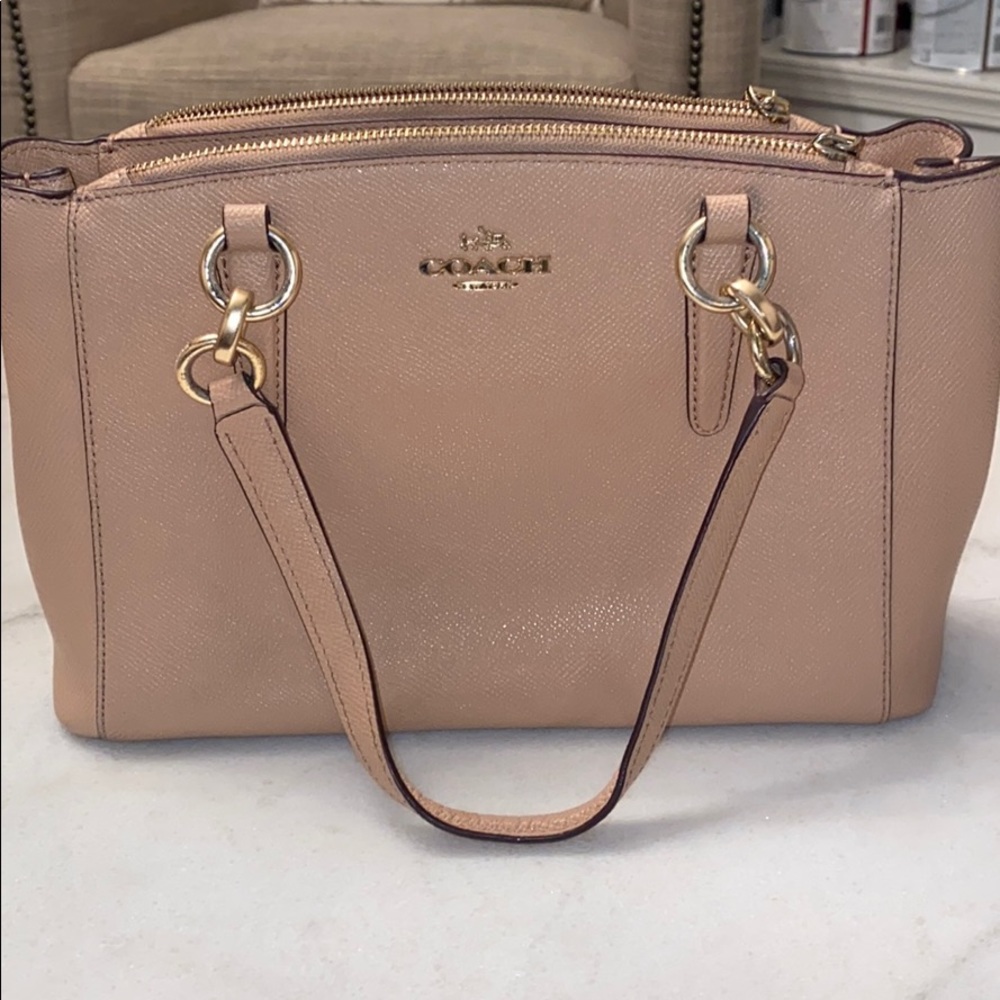 Coach satchel small Taupe color